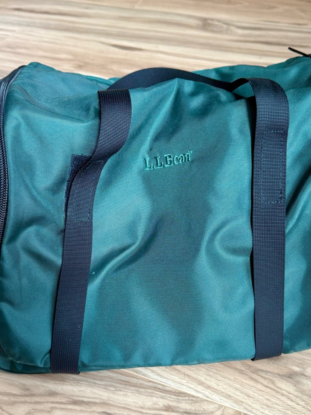 L.L. Bean Teal and Black Travel Bag